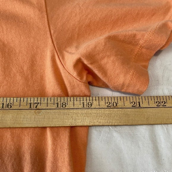 Jack &‎ Jones Organic Cotton Women's Orange Short Sleeve T-shirt Size Large - Picture 7 of 9